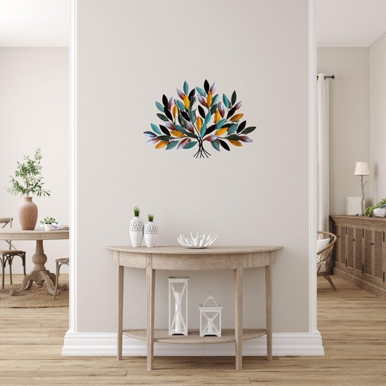 Ibenzoa® Stijlvolle metalen wanddecoratie met en