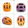 Unyqoos® Veilige en verstelbare kinderhelm voor fietsen en skaten in oranje kleur