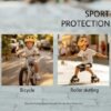 Unyqoos® Veilige en verstelbare kinderhelm voor fietsen en skaten in oranje kleur