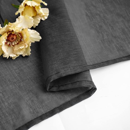 Unyqoos® Transparante moderne voile gordijnen met ringen set voor woonkamer en slaapkamer Unyqoos® Transparante moderne voile gordijnen met ringen set voor woonkamer en slaapkamer