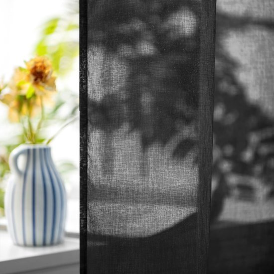 Unyqoos® Transparante moderne voile gordijnen met ringen set voor woonkamer en slaapkamer Unyqoos® Transparante moderne voile gordijnen met ringen set voor woonkamer en slaapkamer