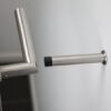 Unyqoos® Roestvrijstalen wanddeurstopper met rubberen buffer en bevestigingsmateriaal