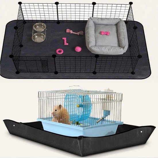 Ibenzoa® Waterdichte en herbruikbare mat voor kooien en transportboxen 150x100 cm