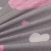Ibenzoa® Roze en Grijze Beddengoedset van Katoen Microvezel met Hartmotief