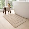 Ibenzoa® Set van 2 Zachte Antislip Badmatten voor Douche en Toilet in Beige