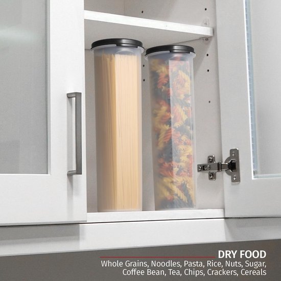 Ibenzoa® Transparante luchtdichte bewaarcontainers voor voedsel met BPA-vrij materiaal Ibenzoa® Transparante luchtdichte bewaarcontainers voor voedsel met BPA-vrij materiaal