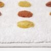 Ibenzoa® Getufte katoenen badmat met speels stippendesign voor frisse badkamerlook Ibenzoa® Getufte katoenen badmat met speels stippendesign voor frisse badkamerlook