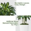 Ibenzoa® Levensechte dracaena kunstplant 180 cm met elegante witte plantenbak