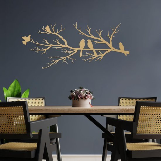 Ibenzoa® metalen wanddecoratie met en voor