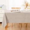 Ibenzoa® Zacht en waterafstotend tafelkleed in linnenlook voor binnen en buiten
