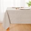 Ibenzoa® Zacht en waterafstotend tafelkleed in linnenlook voor binnen en buiten