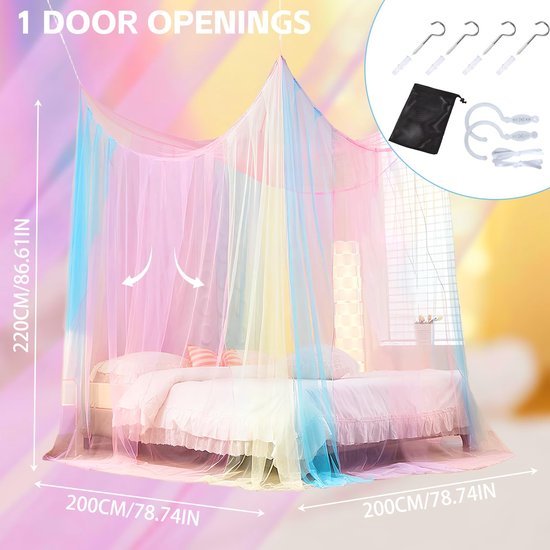 Ibenzoa® Ruim en ademend klamboe voor binnen- en buitengebruik met ventilatie Ibenzoa® Ruim en ademend klamboe voor binnen- en buitengebruik met ventilatie