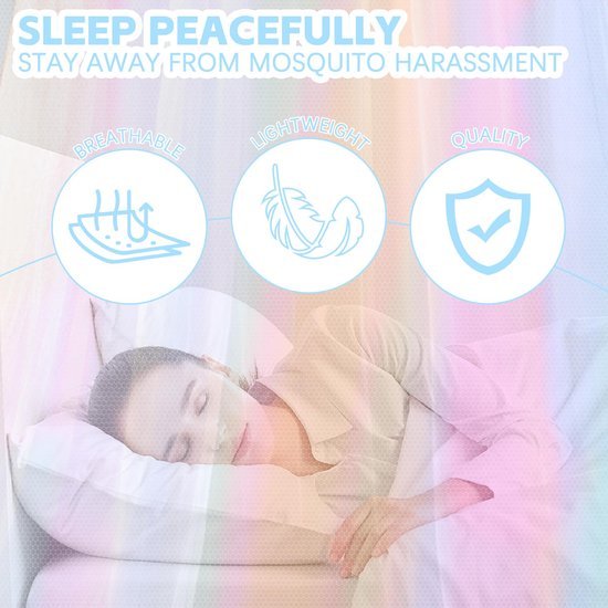 Ibenzoa® Ruim en ademend klamboe voor binnen- en buitengebruik met ventilatie Ibenzoa® Ruim en ademend klamboe voor binnen- en buitengebruik met ventilatie