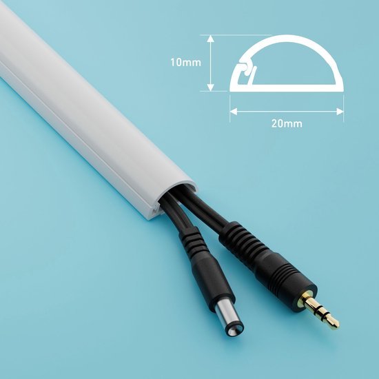 Ibenzoa® Zelfklevende kabelgoot voor nette kabelgeleiding in huis en kantoor