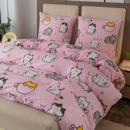 Ibenzoa® Comfortabel en Onderhoudsvriendelijk Beddengoed met Kattenpatroon voor Elke Slaapkamer Ibenzoa® Comfortabel en Onderhoudsvriendelijk Beddengoed met Kattenpatroon voor Elke Slaapkamer