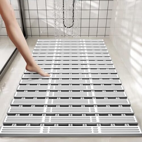 Ibenzoa® Antislip douchemat met sneldrogend en antibacterieel materiaal voor badkamer
