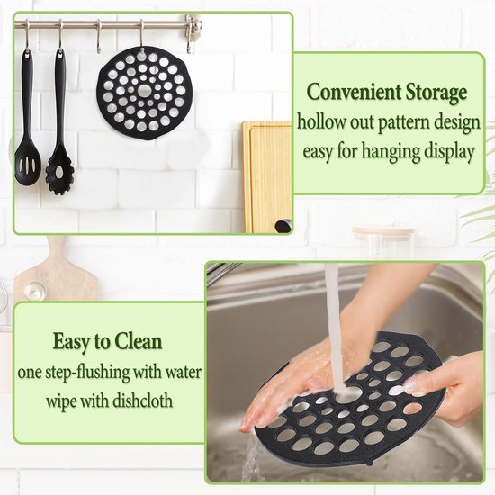 Ibenzoa® Set van twee ronde gietijzeren grillroosters met drie poten voor veelzijdig gebruik