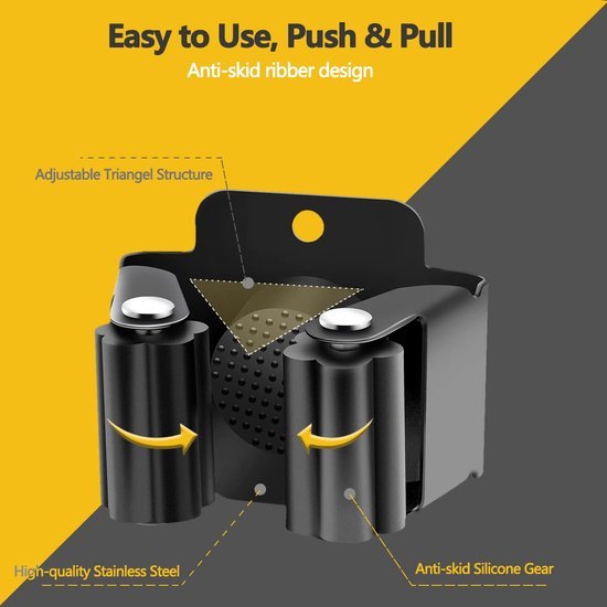 Ibenzoa® set van 6 ophangsystemen voor gereedschap in huis en tuin