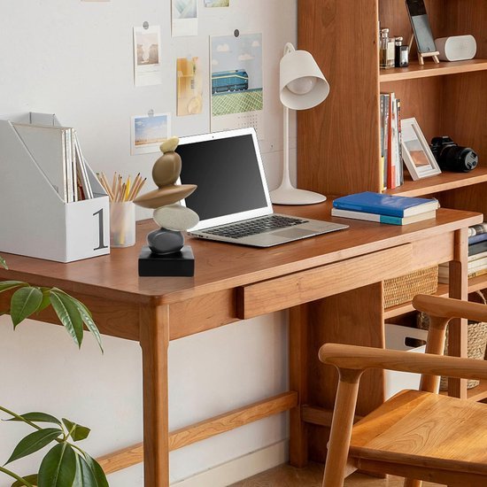 Ibenzoa® Moderne kleurrijke stenen sculptuur voor stijlvolle woondecoratie