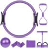 Ibenzoa® Complete Pilates en Yoga Set voor Thuis met Accessoires en Weerstandsbanden