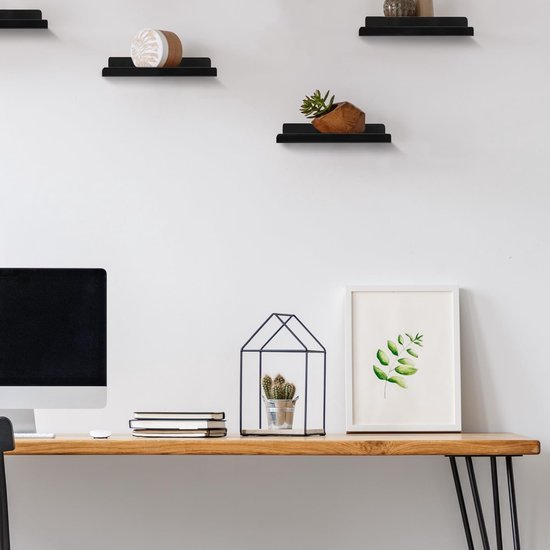 Ibenzoa® Twee stuks zelfklevende zwevende wandplanken voor veelzijdig gebruik thuis en op kantoor