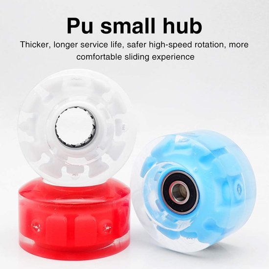 Unyqoos® Lichtgevende skatewielen set van 8 voor rolschaatsen en skateboards