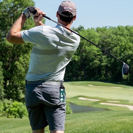 Ibenzoa® Compacte en waterdichte golftas met handige ophangclip voor golfballen Ibenzoa® Compacte en waterdichte golftas met handige ophangclip voor golfballen