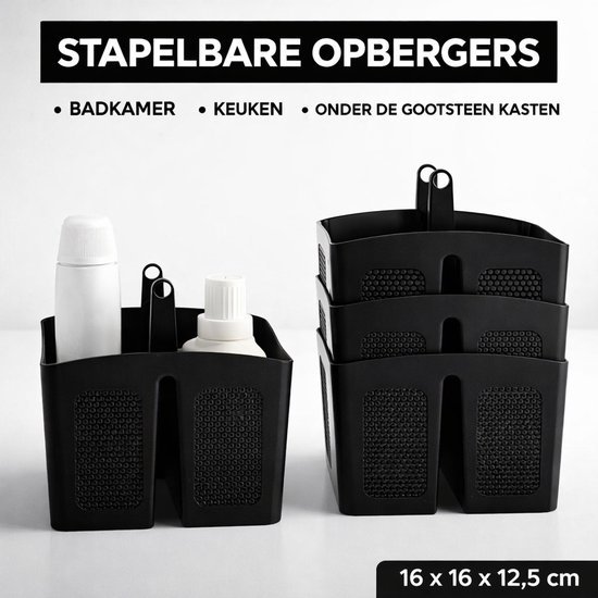Ibenzoa® Ruime en Draagbare Organizer Mand met Handvat voor Badkamer en Meer