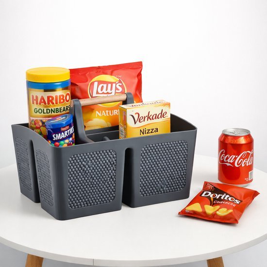 Ibenzoa® Ruime en Draagbare Organizer Mand met Handvat voor Badkamer en Meer