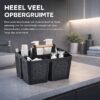 Ibenzoa® Ruime en Draagbare Organizer Mand met Handvat voor Badkamer en Meer