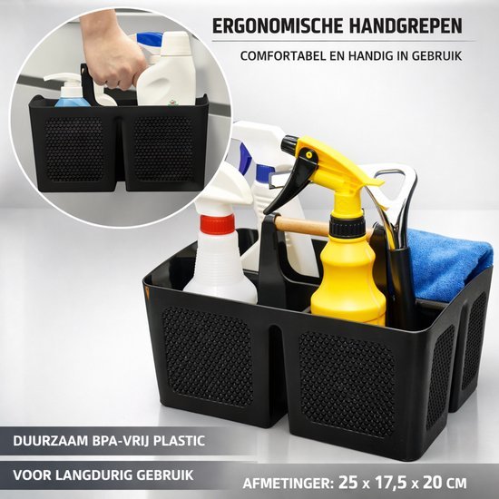 Ibenzoa® Ruime en Draagbare Organizer Mand met Handvat voor Badkamer en Meer