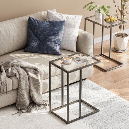 Unyqoos® C-vormige bijzettafel en