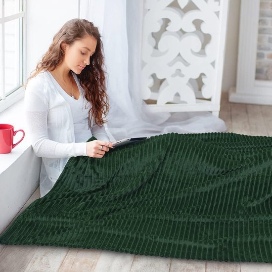 Ibenzoa® Dubbelzijdige zachte deken voor binnen en buiten met modern ontwerp Ibenzoa® Dubbelzijdige zachte deken voor binnen en buiten met modern ontwerp