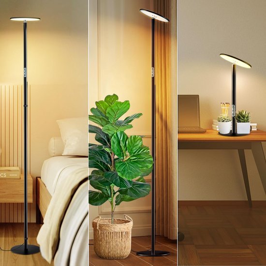 Ibenzoa® Stijlvolle staande lamp met vol spectrum licht voor kamerplanten