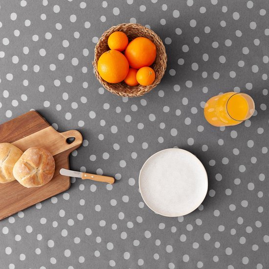 Ibenzoa® Elegante waterafstotende jacquard tafelkleed met stippenpatroon 140x100 cm Ibenzoa® Elegante waterafstotende jacquard tafelkleed met stippenpatroon 140x100 cm