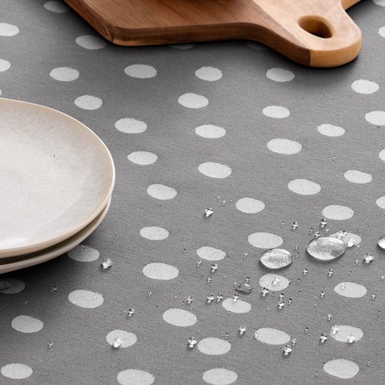 Ibenzoa® Elegante waterafstotende jacquard tafelkleed met stippenpatroon 140x100 cm Ibenzoa® Elegante waterafstotende jacquard tafelkleed met stippenpatroon 140x100 cm