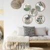 Ibenzoa® Set van vijf bohemian wanddecoraties voor woonkamer en kantoor