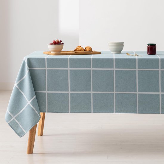 Ibenzoa® Waterafstotend rechthoekig tafelkleed met jacquardpatroon 140x240 cm