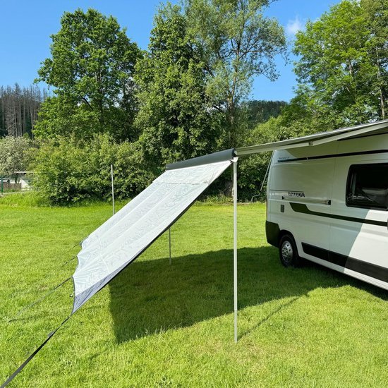 Ibenzoa® Luifel Voorwand voor Privacy en Bescherming op de Camping 240x200 cm
