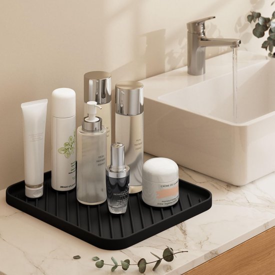 Ibenzoa® Verschuivingsbestendig siliconen dienblad voor keuken en badkamer organisatie