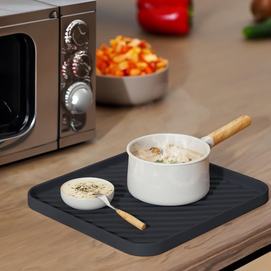 Ibenzoa® Verschuivingsbestendig siliconen dienblad voor keuken en badkamer organisatie