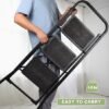 Ibenzoa® Inklapbare ladder met drie treden voor veilig gebruik in huis en kantoor Ibenzoa® Inklapbare ladder met drie treden voor veilig gebruik in huis en kantoor