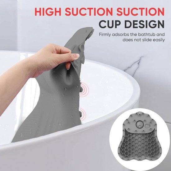 Ibenzoa® Ergonomisch badkussen van hygiënisch siliconen met antislip zuignappen Ibenzoa® Ergonomisch badkussen van hygiënisch siliconen met antislip zuignappen