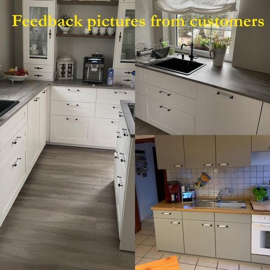 Ibenzoa® Set van 10 stijlvolle meubelgrepen voor kasten en lades met keramische afwerking