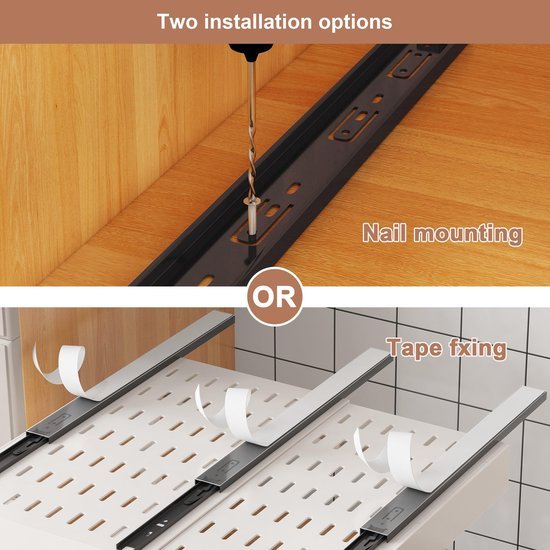 Ibenzoa® Ruimtebesparende organiser met verstelbare lades voor onder de gootsteen