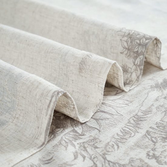 Ibenzoa® Elegante halftransparante gordijnen met Toile de Jouy print voor kleine ramen