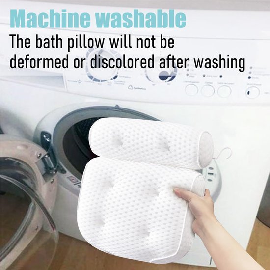 Ibenzoa® Comfortabel badkussen met antislip en zachte ondersteuning voor nek en rug Ibenzoa® Comfortabel badkussen met antislip en zachte ondersteuning voor nek en rug