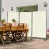 Ibenzoa® Inklapbare driedelige ruimteverdeler voor binnen en buiten in beige kleur