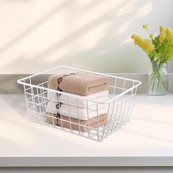 Ibenzoa® Set van drie metalen draadmanden voor veelzijdige opbergruimte in huis