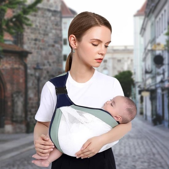 Ibenzoa® Verstelbare en ergonomische babydraagdoek voor comfortabel dragen